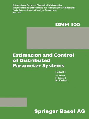 cover image of Estimation and Control of Distributed Parameter Systems